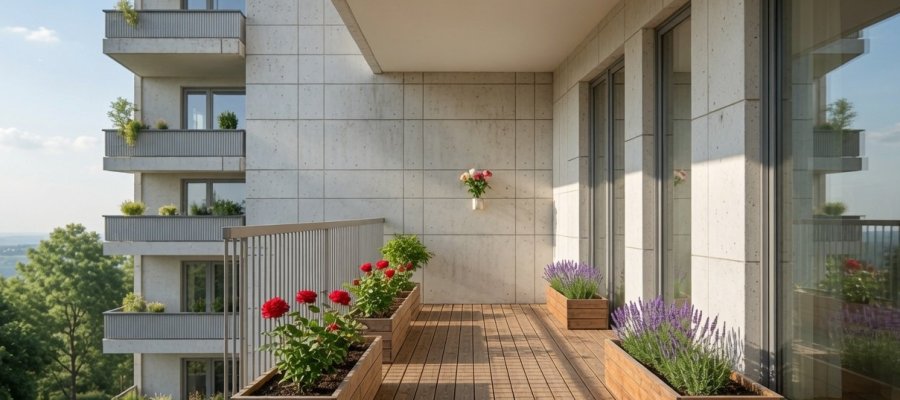 Dřevěná podlaha na balkon