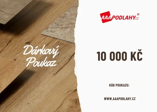 Dárkový poukaz AAA Podlahy 5 000 Kč