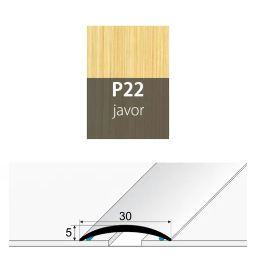 Přechodová lišta 30 mm oblá samolepící P22 javor