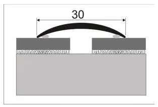 Přechodový profil-oblý 30mm 270cm dub vídeňský